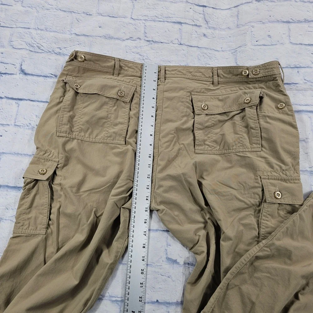 Clothing Arts Pick Pocket Proof Cargo Pants Men 42x30 Khaki Tan Travel Adventure